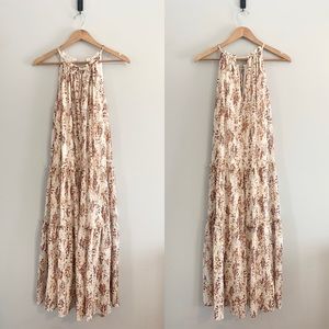 🎉 NEW Drew Tiered Floral Maxi Dress in Ivory Meadow Size M